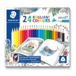 Staedtler Ergosoft Triangular Colouring Pencils, Pack of 24 - ستدلر