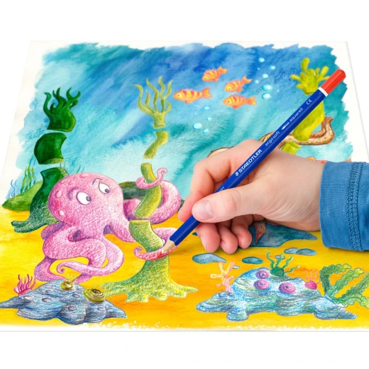 Staedtler Ergosoft Aquarell Watercolour Pencils, Pack of 36 - ستدلر - Image 4