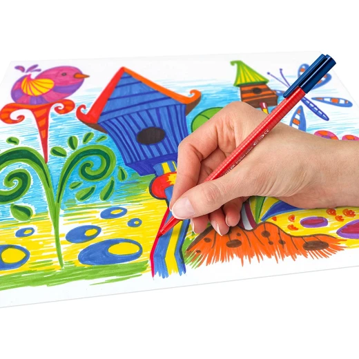Staedtler Triplus Felt-Tip Pens Color Ergonomic Triangular Shape, Pack of 48 - ستدلر - Image 5