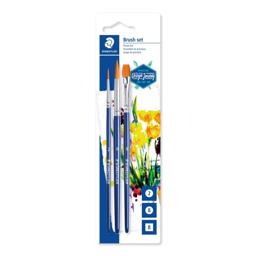 Staedtler Synthetic Brush, Pack of 3 Staedtler Synthetic Brush, Pack of 3