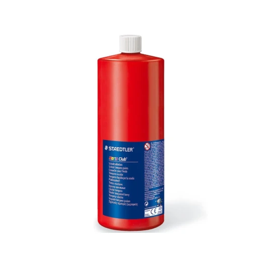 Staedtler Noris School Tempera Paints 1000 ml, Red