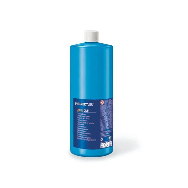 Staedtler Noris School Tempera Paints 1000 ml, Blue - ستدلر