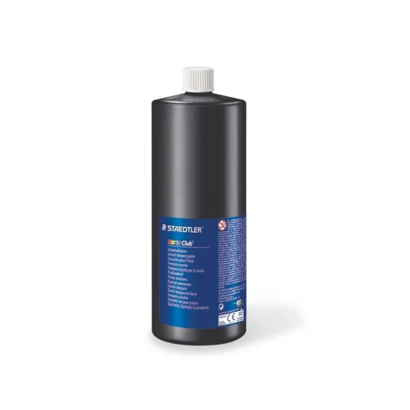 Staedtler Noris School Tempera Paints 1000 ml, Black - ستدلر