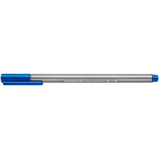 Staedtler Triplus Fineliner Marker Pen - 0.3 mm - Dark Blue, Pack of 10 Pens Staedtler Triplus Fineliner Marker Pen - 0.3 mm - Dark Blue, Pack of 10 Pens