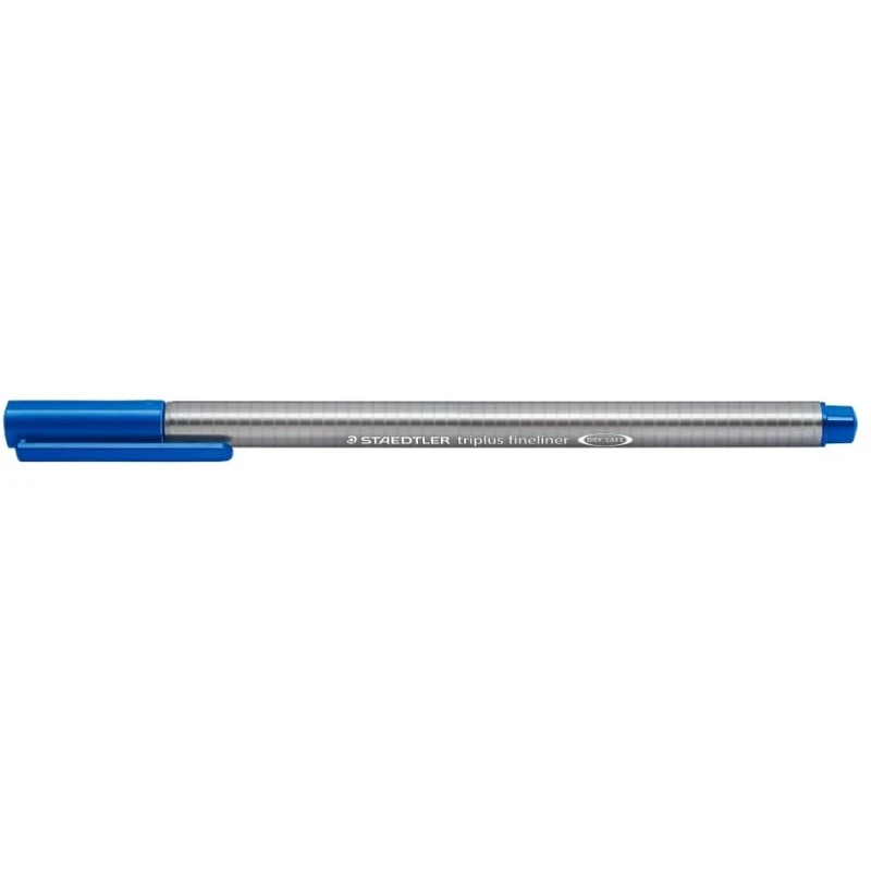 Staedtler Triplus Fineliner Marker Pen - 0.3 mm - Dark Blue, Pack of 10 Pens - ستدلر