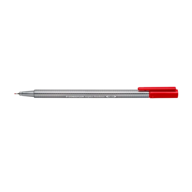 Staedtler Triplus Fineliner Marker Pen - 0.3 mm - Red, Pack of 10 Pens - ستدلر