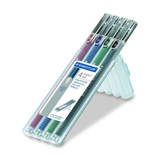Staedtler Triplus Ball Ballpoint Pen Desktop Box 0.45 mm, Pack of 4 Staedtler Triplus Ball Ballpoint Pen Desktop Box 0.45 mm, Pack of 4