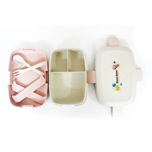Elliptical Kids School Lunch Box, Pink&Brown Elliptical Kids School Lunch Box, Pink&Brown