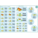 Tob3a Waterproof Stickers, Animals - طبعة