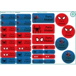 Tob3a Waterproof Stickers, Spider Man - طبعة