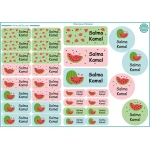 Tob3a Waterproof Stickers, Watermelon - طبعة