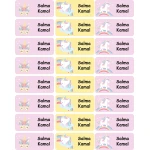 Tob3a Book Labels, Unicorn - طبعة