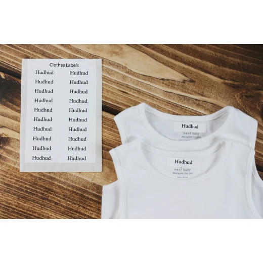 Tob3a 20 Clothes Labels, White Labels - طبعة - Image 2