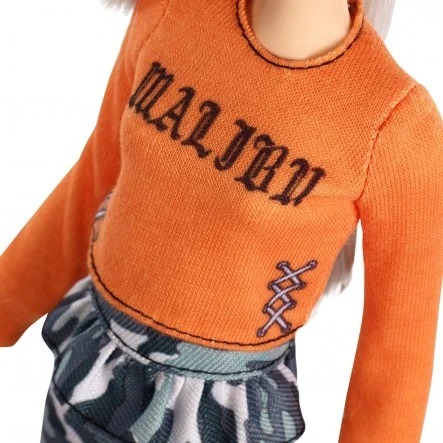 Mattel Barbie Doll With Orange Blouse Malibu - باربي - Image 2