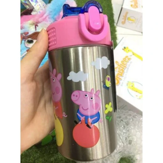 Zak Designs Peppa Pig Stainless Steel Water Bottles, 15 oz - زاك ديزاينز - Image 2