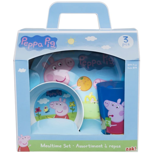 Zak Peppa Pig George Kids Dinnerware Plate Bowl Tumbler 3 pcs Set - زاك ديزاينز - Image 3