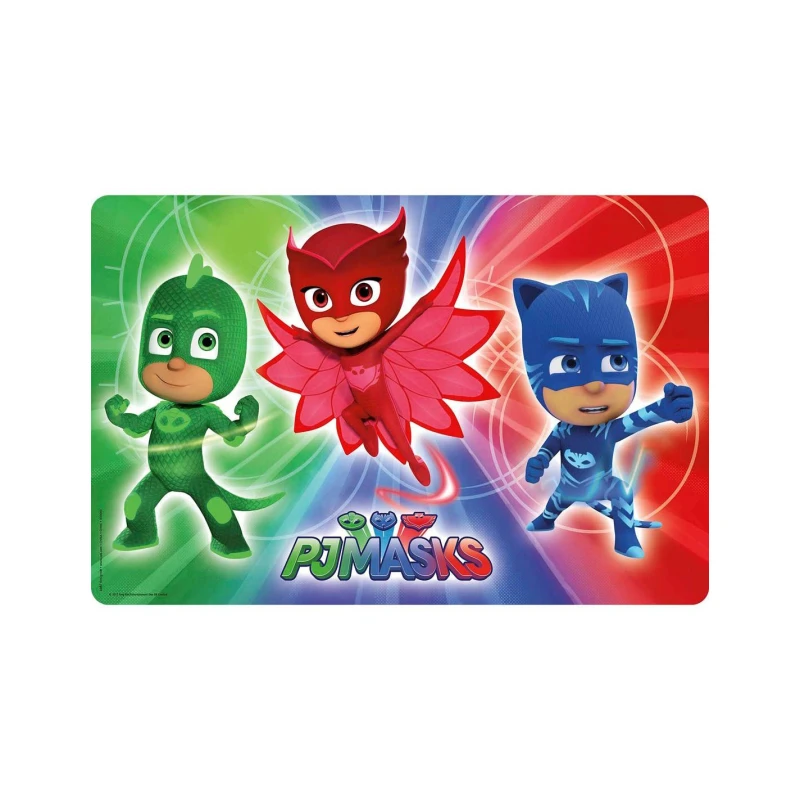Zak! Designs PJ Masks Catboy, Owlette, & Gekko Kid's Placemat - زاك ديزاينز