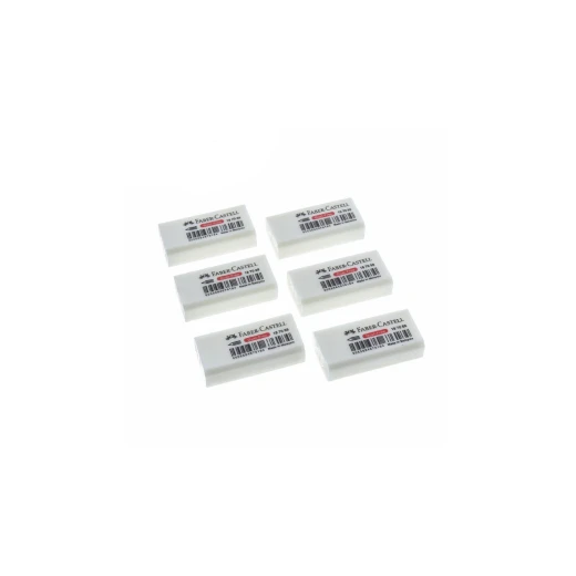 Faber- Castell PVC Free Eraser White (6pc) - فابر كاستل - Image 2