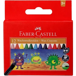 Faber Castell  Wax Crayons 90mm 12 Pack