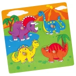 Wooden Flat Puzzle - Dinosaurs