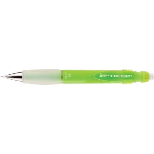 Serve Deep Mechanical Pencil 0.7 mm Mechanical Pencil, 12 pcs in paperbox 0.7 mm Fluorescent Green Serve Deep Mechanical Pencil 0.7 mm Mechanical Pencil, 12 pcs in paperbox 0.7 mm Fluorescent Green