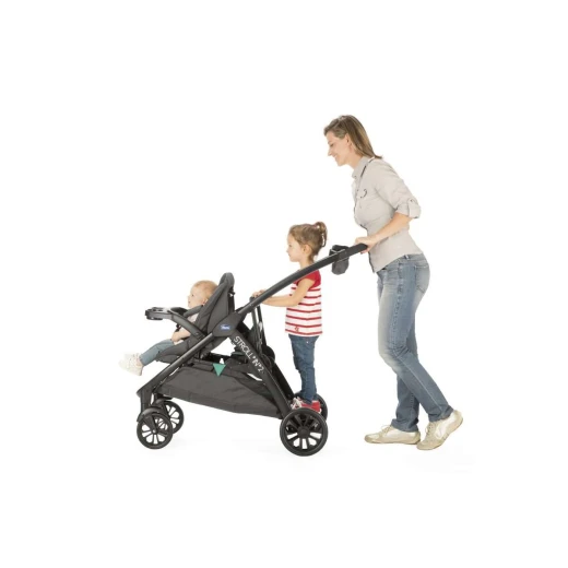 Chicco Stroll in 2 Stroller, Black & Red - تشيكو - Image 4