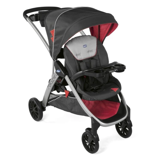 Chicco Stroll in 2 Stroller, Black & Red - تشيكو - Image 2