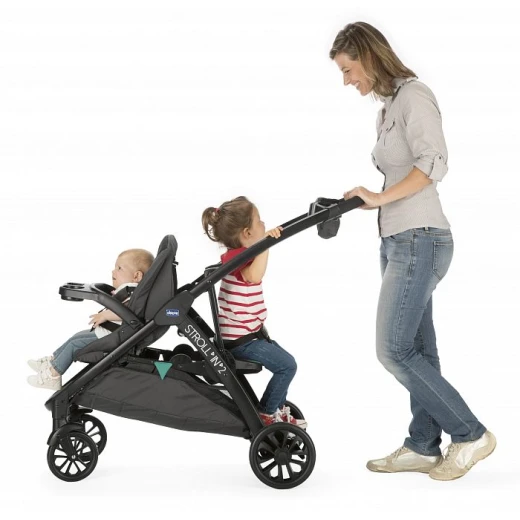 Chicco Stroll in 2 Stroller, Black & Red - تشيكو - Image 3