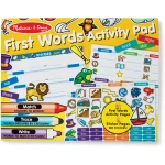 Melissa & Doug First Words Activity Pad: Jumbo Writing & Sticker Pad for Early Learning Educational Fun - Melissa & doug