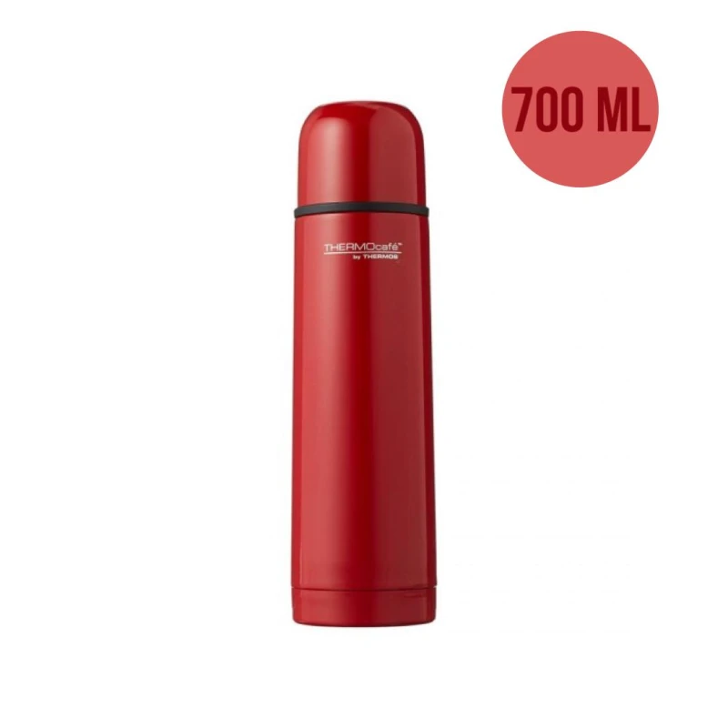 ThermoCafé by Thermos Stainless Steel Flask, 700ml, Red - ثيرموس