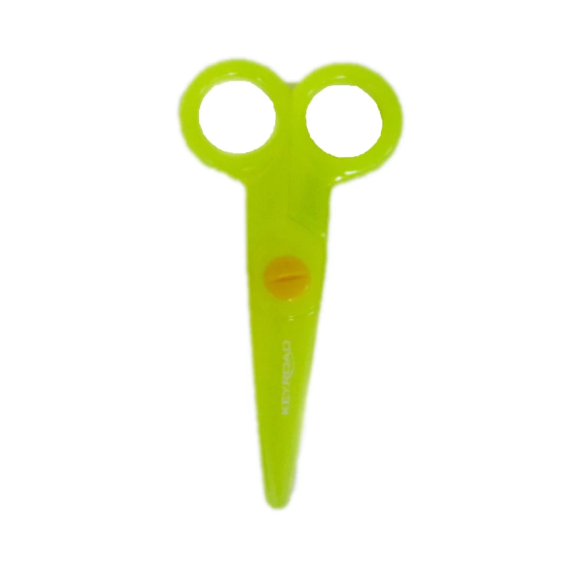 Keyroad For Kids Plastic Kids Scissors, Yellow&Green - كيرود