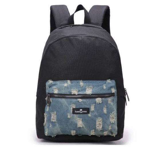 Faber-Castell Energetic Bag 1 Compt Petrol Backpack, Black&Jeans Faber-Castell Energetic Bag 1 Compt Petrol Backpack, Black&Jeans