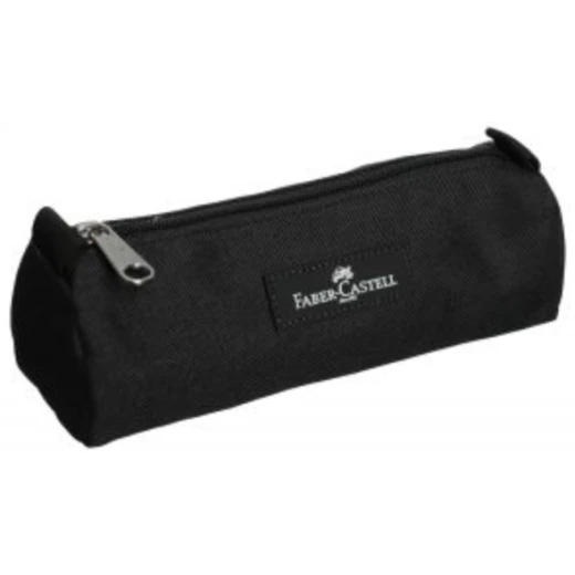 Faber Castell Small Pencil Case 1-Compartment,Black&Grey Faber Castell Small Pencil Case 1-Compartment,Black&Grey