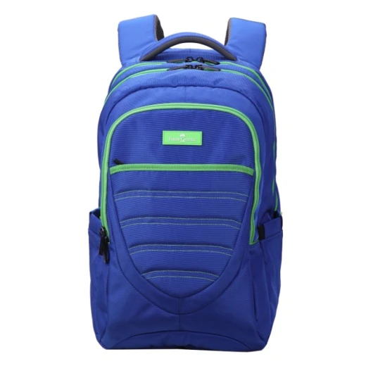 FaberCastell Weekend Bag 3 Compt Backpack, Blue&Green FaberCastell Weekend Bag 3 Compt Backpack, Blue&Green