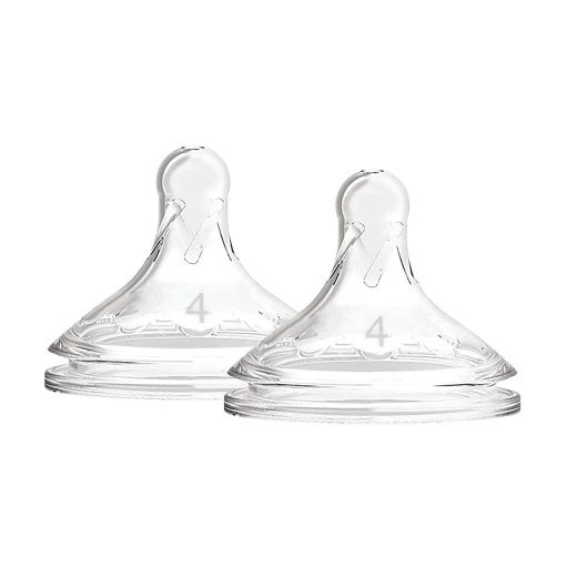 Dr.Brown's Wide-Neck Silicone Nipple Level 4 ( 9 months + ) , 2-Pack  - Dr. Brown's - Image 4