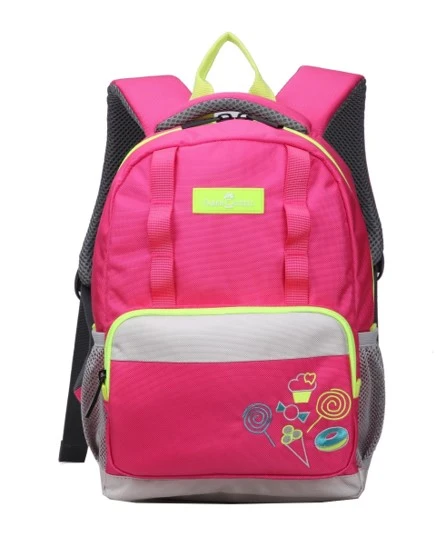 Faber-Castell The Minies Bag one Compt Backpack,Pink & Yellow Ice Cream - فابر كاستل