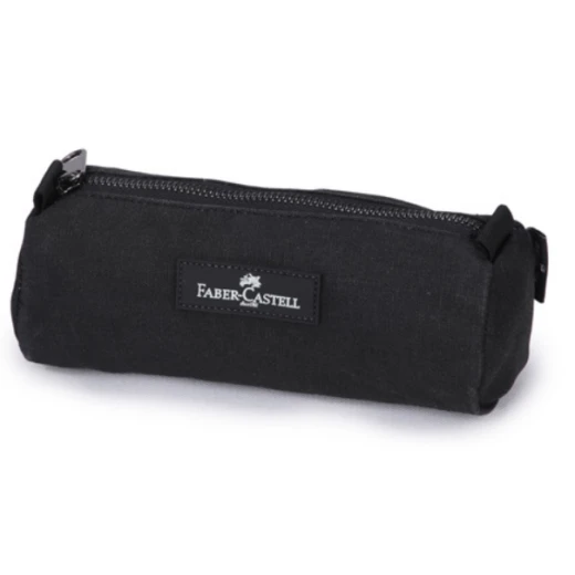 Faber Castell Small Pencil Case 1-Compartment, Black&Jeans