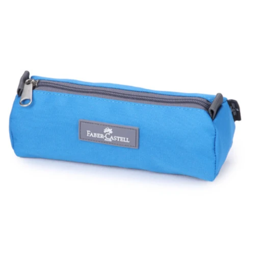 Faber Castell Small Pencil Case 1-Compartment, Light Blue&Cars