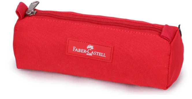 Faber Castell Small Pencil Case 1-Compartment,  Red& Pink Ice Cream - فابر كاستل