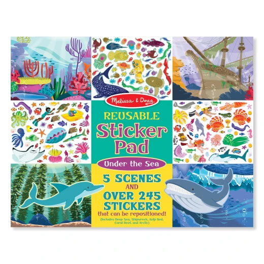 Melissa & Doug Reusable Sticker Pad - Under the Sea Melissa & Doug Reusable Sticker Pad - Under the Sea