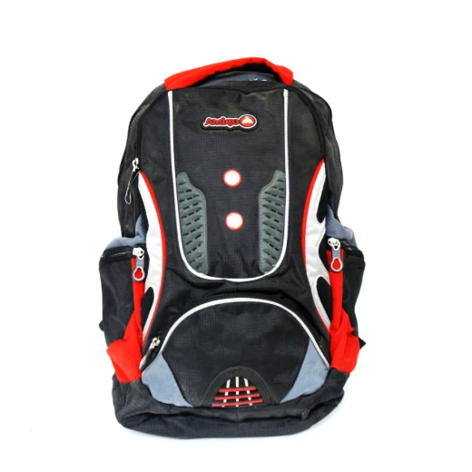 Amigo School Bag, Gray&Red Amigo School Bag, Gray&Red