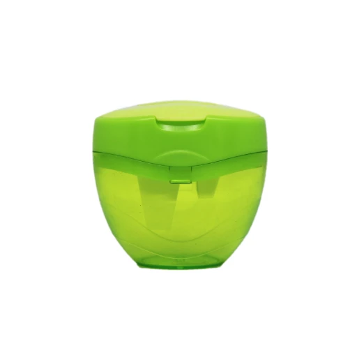 Keyroad Tris Jumbo 3-hole plastic sharpener , with tank, green - كيرود - Image 2
