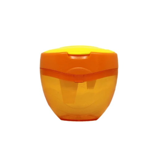 Keyroad Tris Jumbo 3-hole plastic sharpener , with tank, orange - كيرود - Image 2