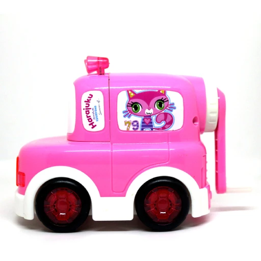 Dingb Car Cartoon Manual Pencil Sharpener, Pink Dingb Car Cartoon Manual Pencil Sharpener, Pink