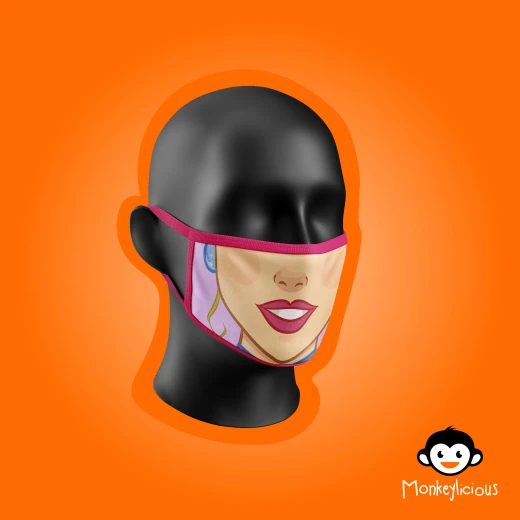 قناع وجه للأطفال بشخصية ساندريلا من مونكيليشس