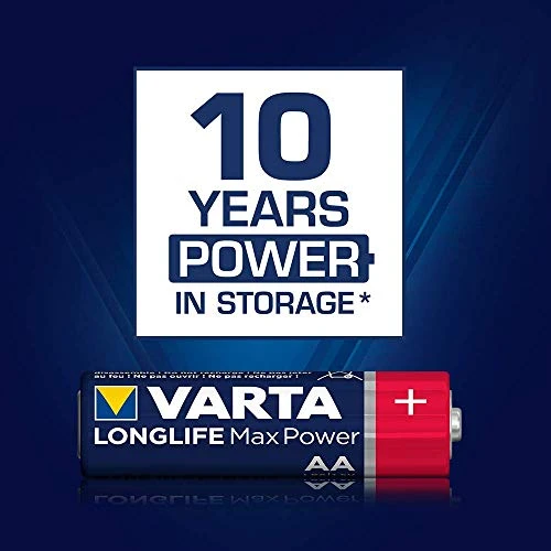 بطاريات Varta 4706 Alkaline Max Tech AA ، 4 عبوات (أزرق / أحمر) - فارتا - Image 5