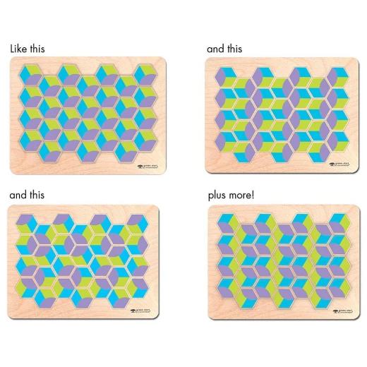 Innovative Kids Green Pattern Play Razzle Dazzle 28 Piece Puzzle - انوفاتيف كيدز جرين - Image 2