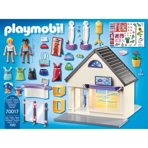 Playmobil My Fashion Boutique 100 Pcs For Children - بلاي موبيل - Image 2