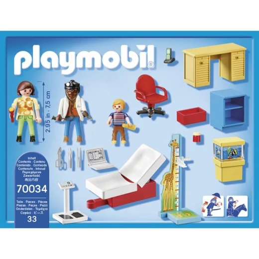 Playmobil Starterpack  Pediatrician's Office 33 Pcs For Children - بلاي موبيل - Image 3