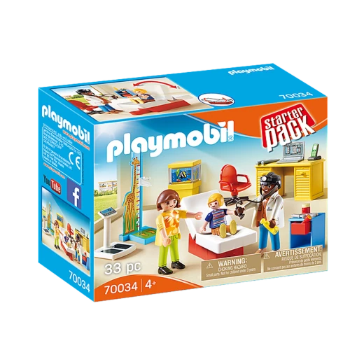 Playmobil Starterpack Pediatrician's Office 33 Pcs For Children Playmobil Starterpack Pediatrician's Office 33 Pcs For Children